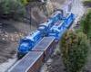 ive blue model diesel engines on garden railway