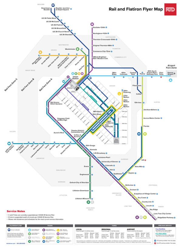 Denver’s RTD permanently drops two light rail routes - Trains