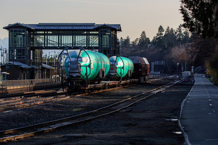 News Photos Bnsf Delivers First 737 Fuselages To Boeing Everett Plant