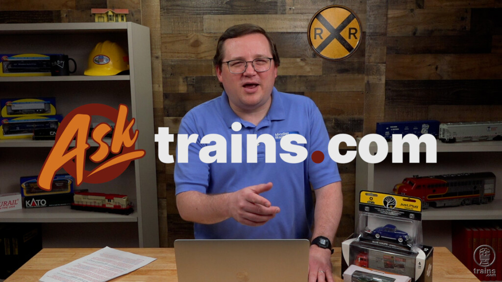Ask Trains.com June compilation: An image of a man standing behind a table