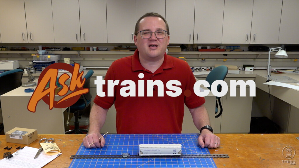 Ask Trains.com July compilation part two: An image of a man standing behind a workbench