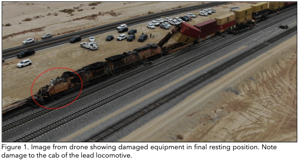 Train wreck scene. NTSB documents reveal events leading up to fatal Union Pacific collision