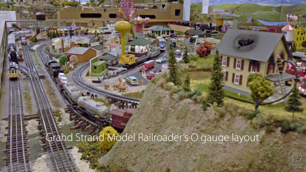 scene on large O gauge layout