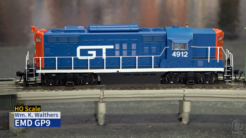 Title screen of WalthersProto HO scale EMD GP9 Product Review video.