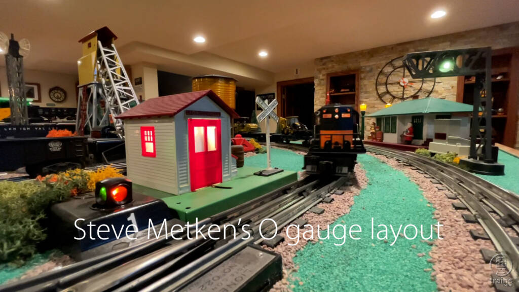 overview of toy train layout