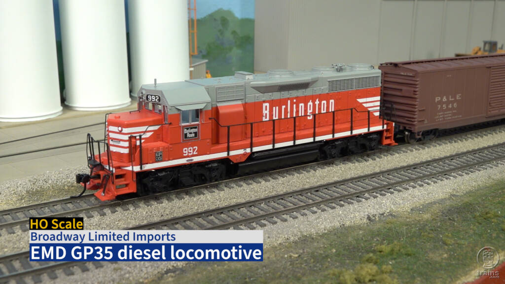 Title screen from Broadway Limited Imports HO scale EMD GP35 Product Review video.