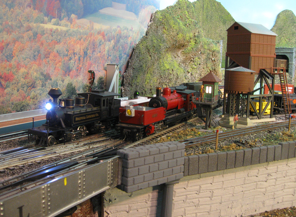 O gauge layout made for operation Trains