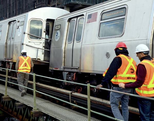 New York Subway System Hit By Second Derailment In A Week Trains   TRN Brooklyn Subway Derailment 600x472 