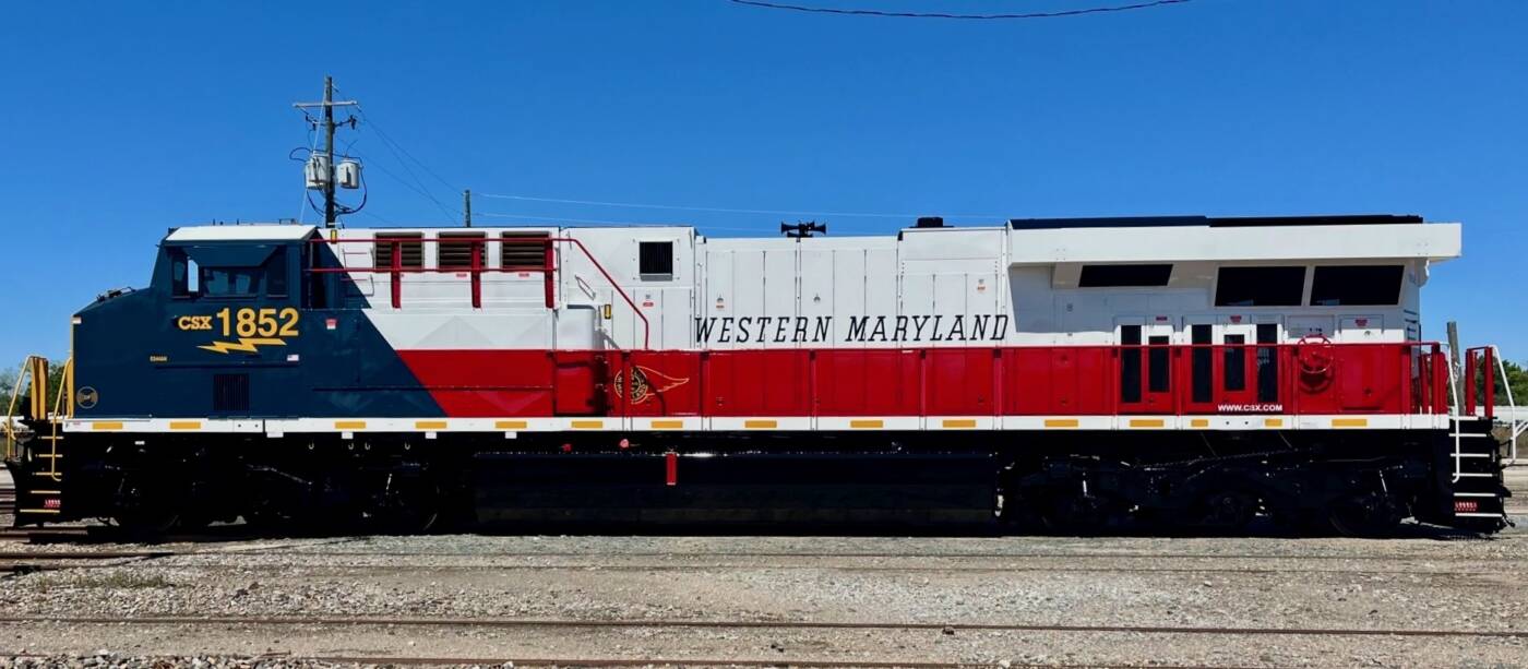 The latest CSX heritage Western Maryland Trains