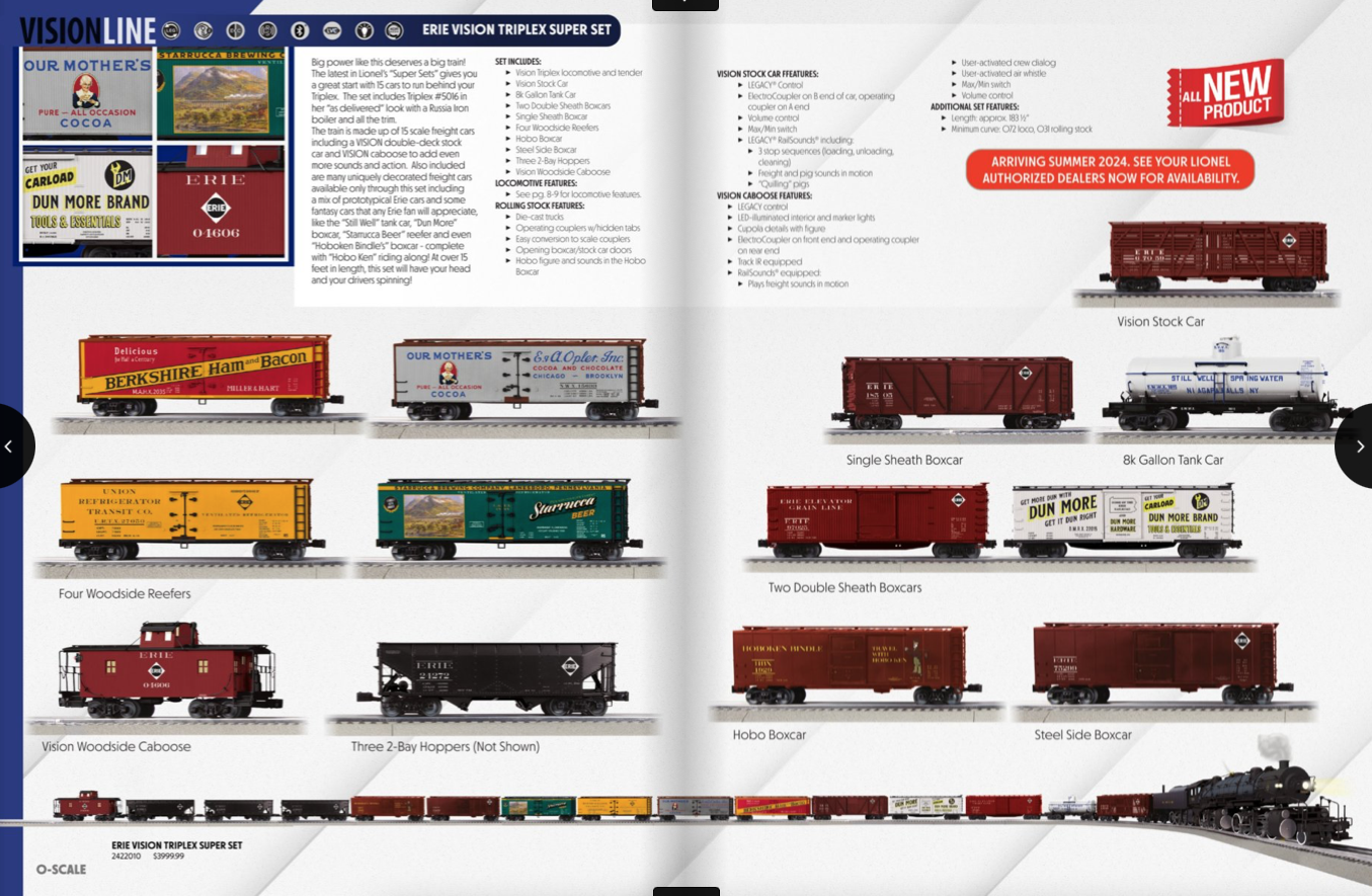 Lionel Catalog Volume 1 For 2024 - Trains