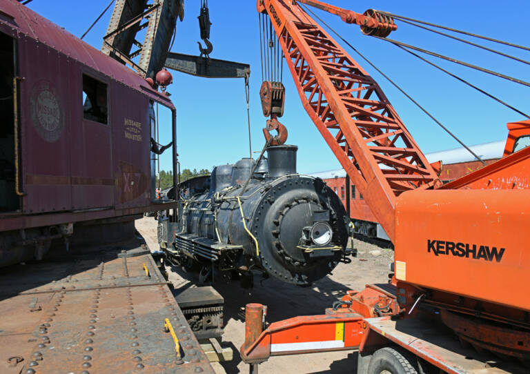 News photos: First part of steam engine arrives at Wisconsin Great ...