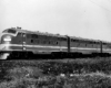 Streamlined three-unit diesel Chicago & Eastern Illinois locomotives