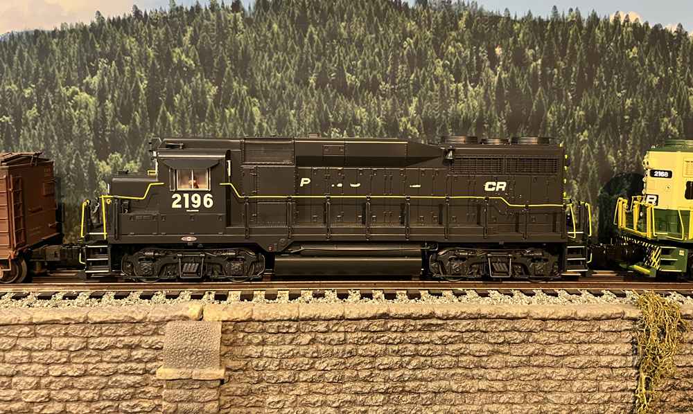 black model locomotive