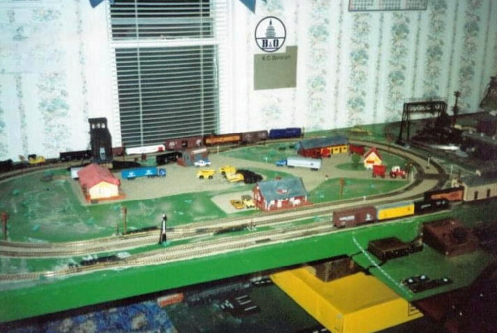 vintage photo of HO scale layout