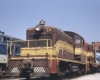 Red-and-yellow diesel NC&StL locomotives