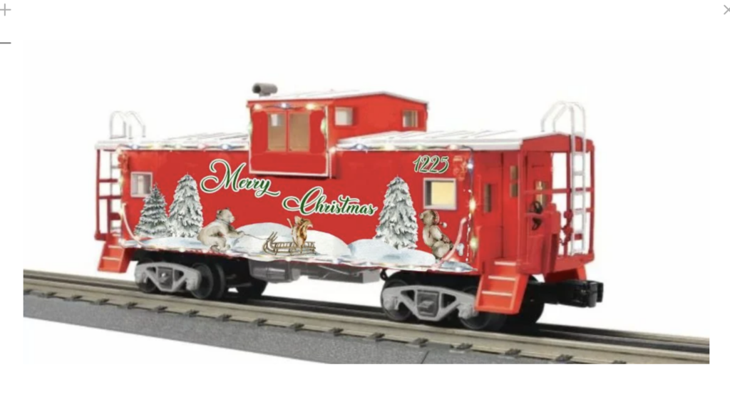 model of Christmas caboose