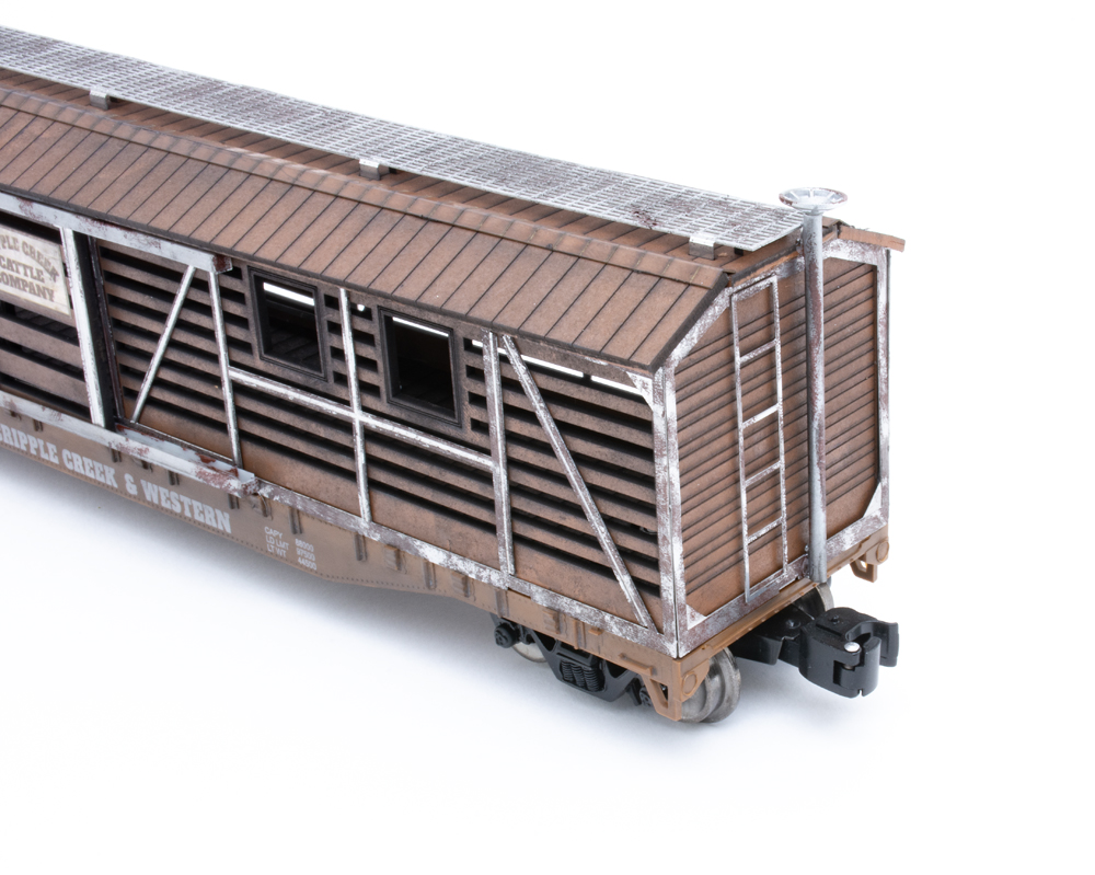 end of model cattle car