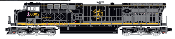 drawing of diesel locomotive