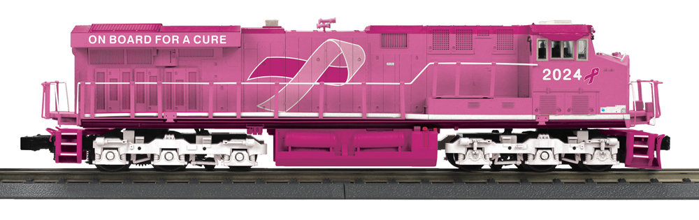 pink model locomotive