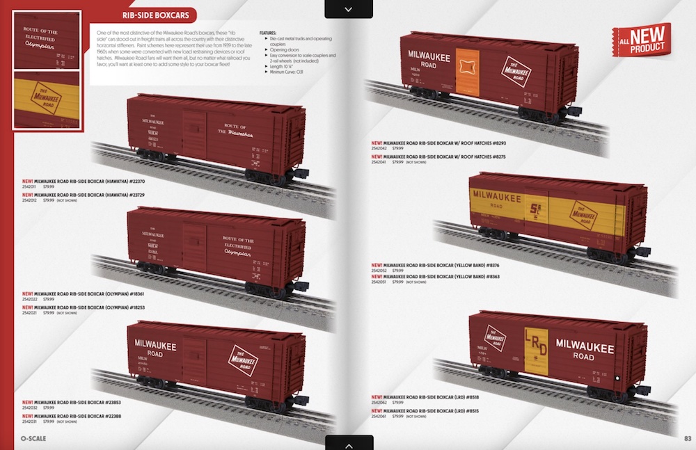 Catalog of o scale boxcars