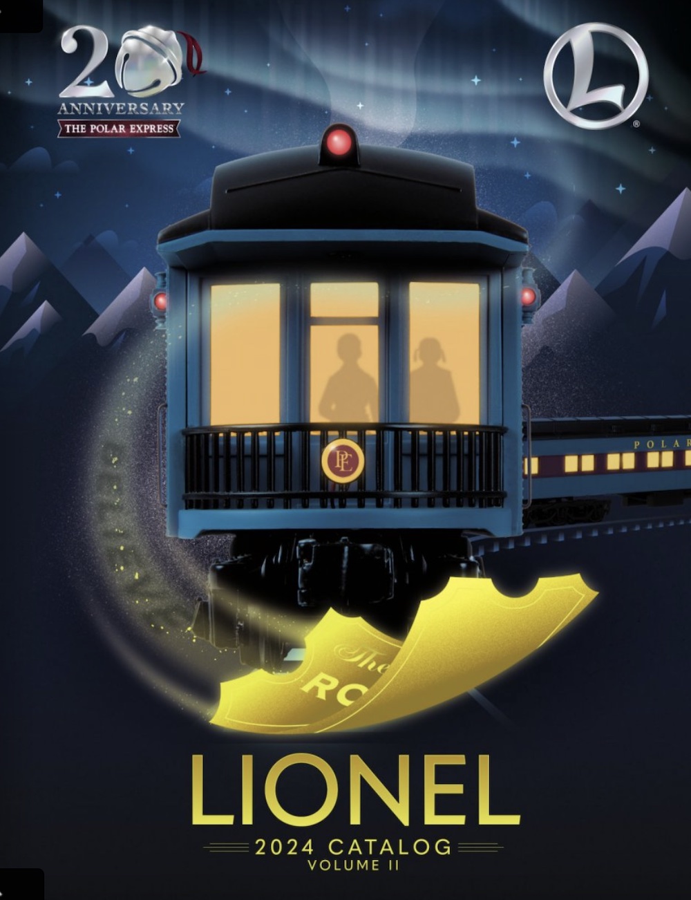 Catalog cover of back of train as part of the author's wish list from Lionel’s 2024 Volume 2 Catalog