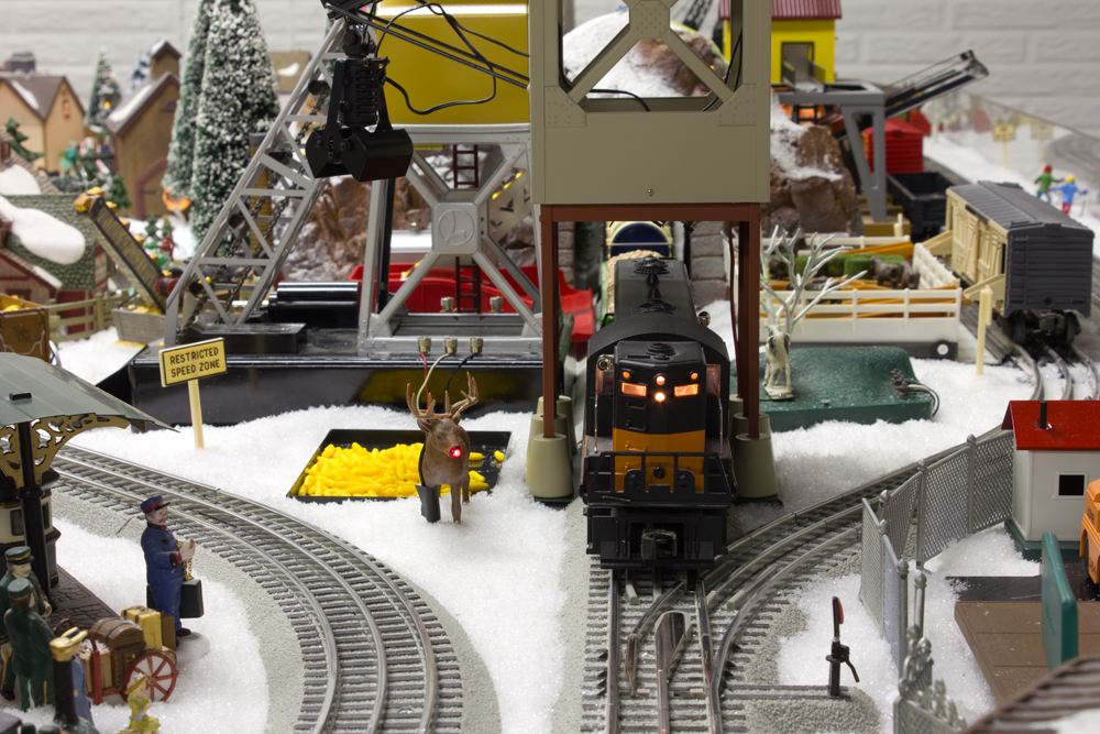 scene on The Louise Express Christmas layout