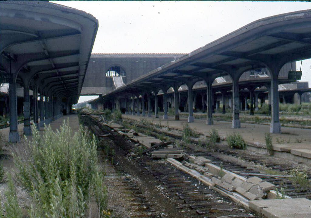 Abandoned passenger platforms
