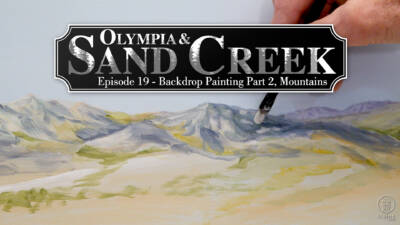 Olympia & Sand Creek, Episode 19 | Painting the backdrop – Part 2