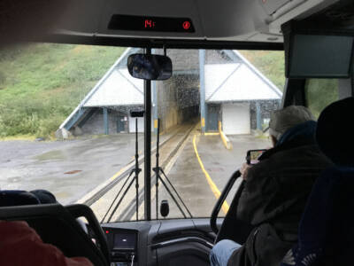 Entering a rail/road tunnel