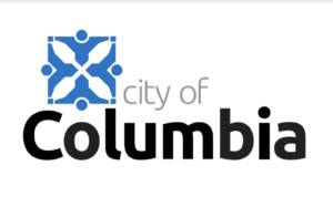 Blue and black logo of City of Columbia, Missouri