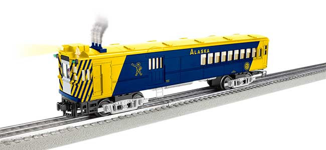 blue and yellow model engine