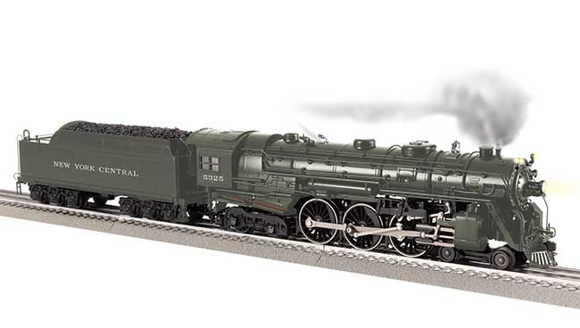 model steam locomotive with smoke