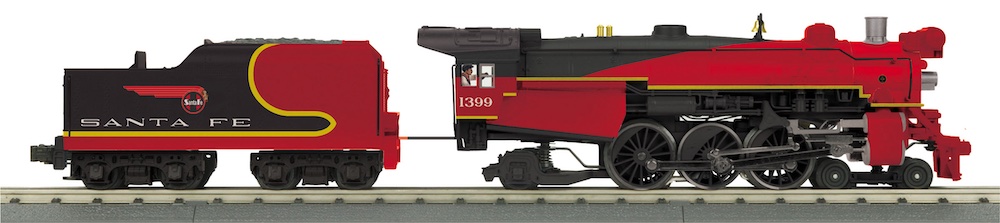 red and black model steam engine