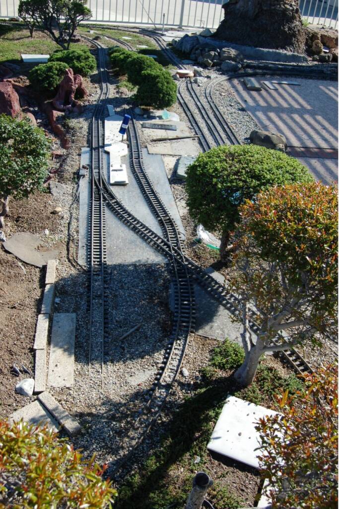 trackwork on garden railway