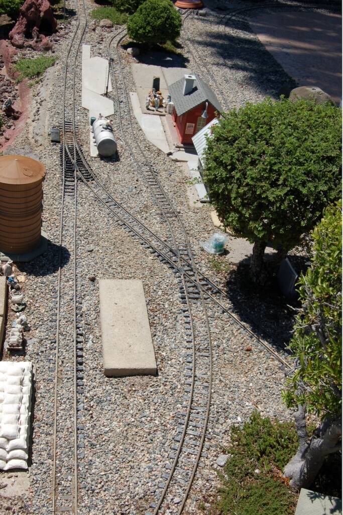 trackwork on garden railway