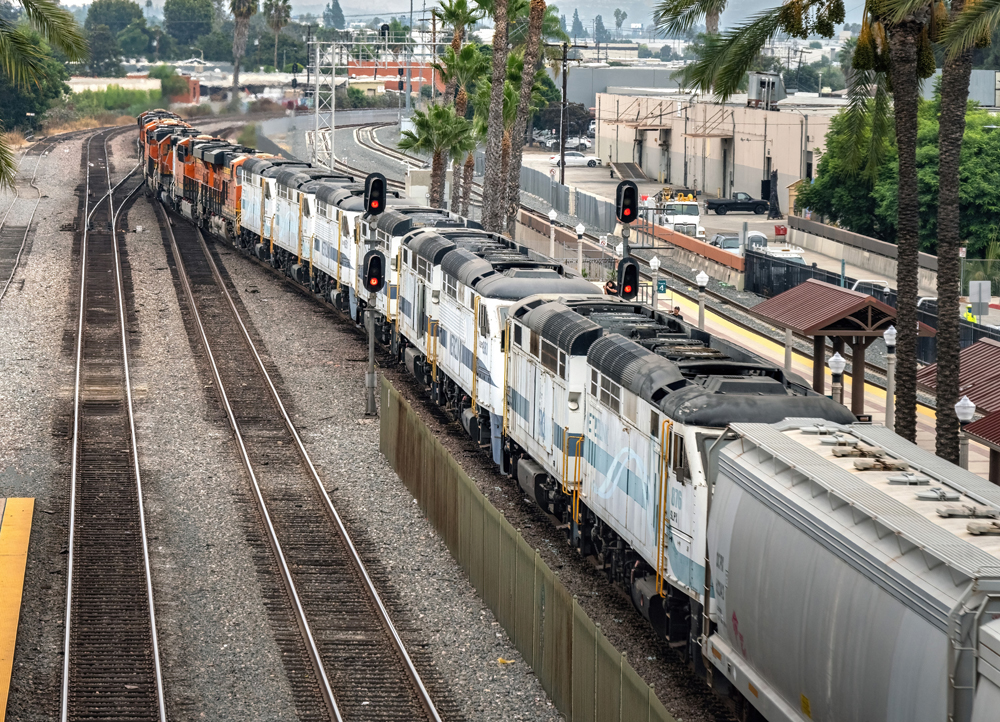 watching the train leave on track