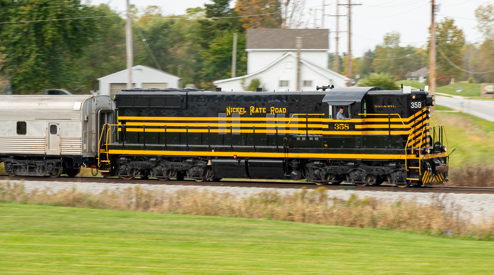 black and yellow locomotive