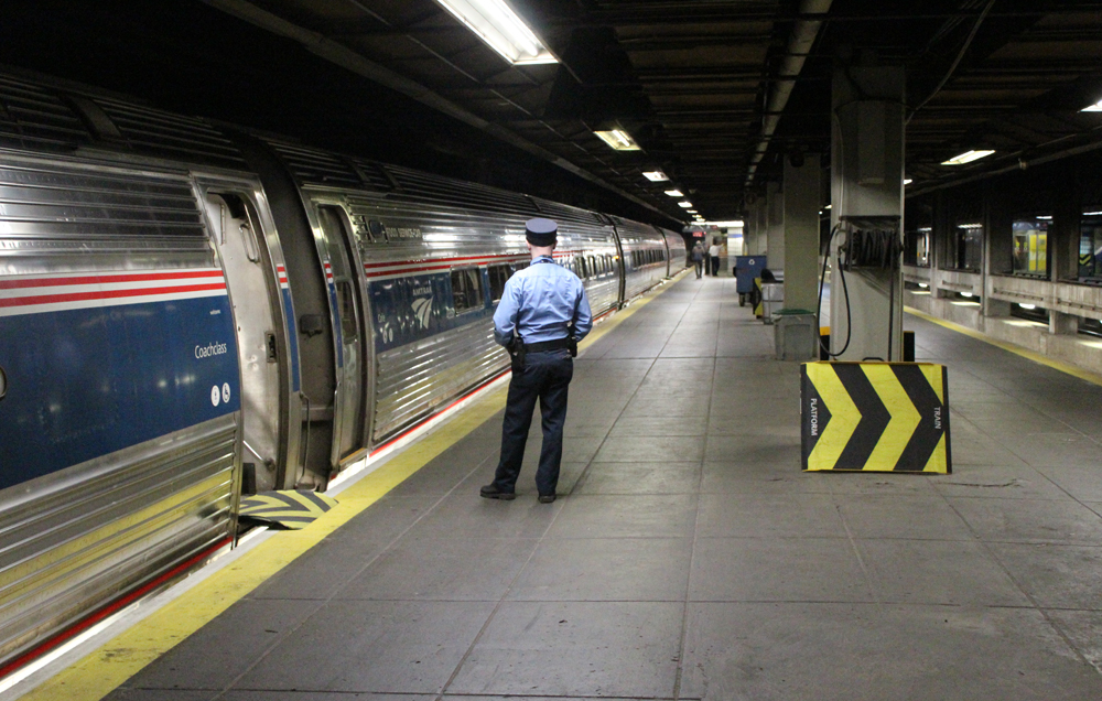 Train in station