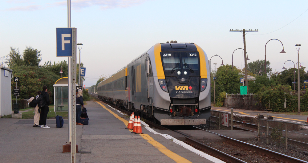 Gray, yellow and black passenger train at station