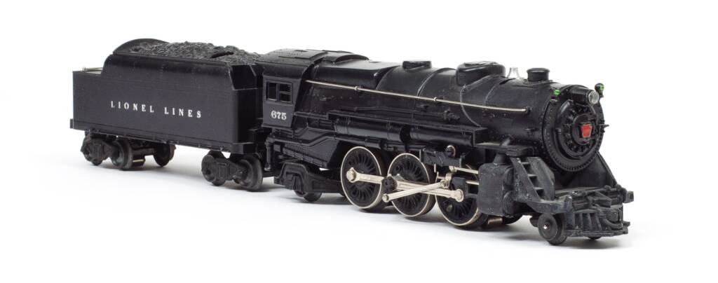 black model steam locomotive