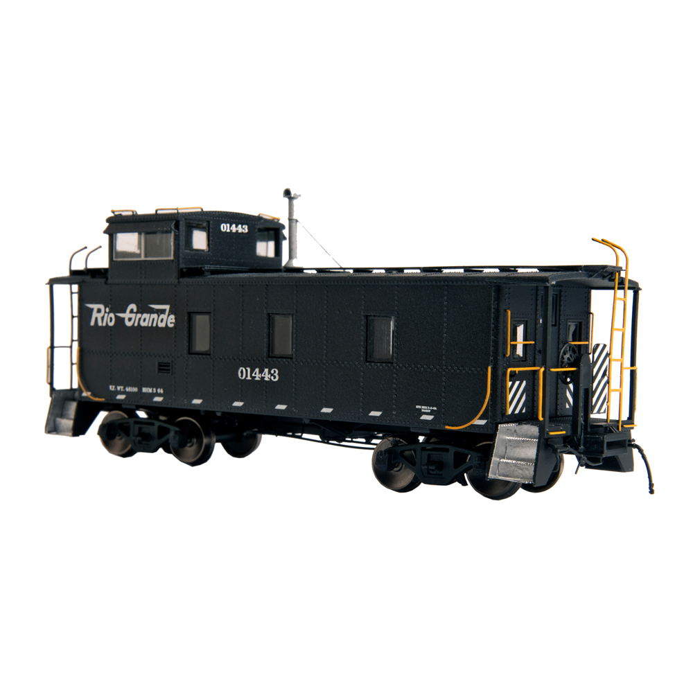 A black model caboose