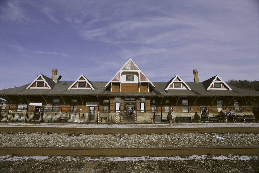 Exterior of historic train station