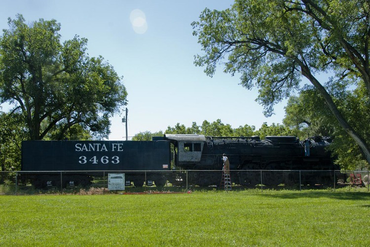 Locomotive on display