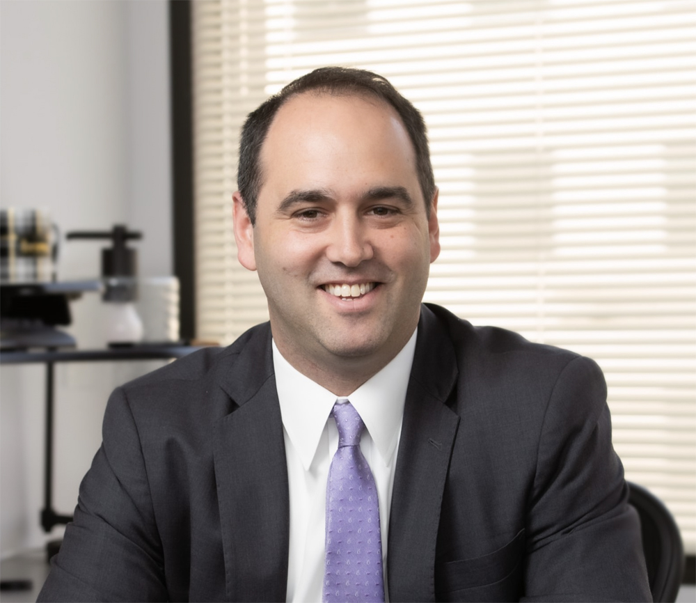 Man in suit in office