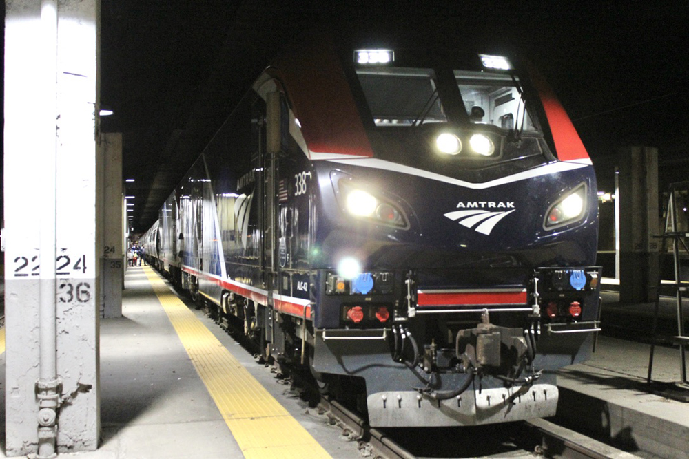 Train at Chicago Union Station