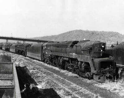 Steam locomotives on scrap line.