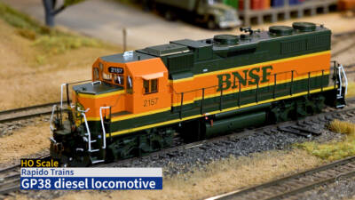 Rapido HO EMD GP38 diesel locomotive