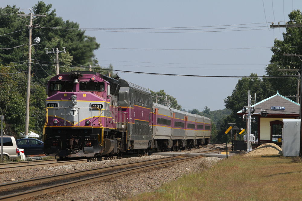 Commuter train at station