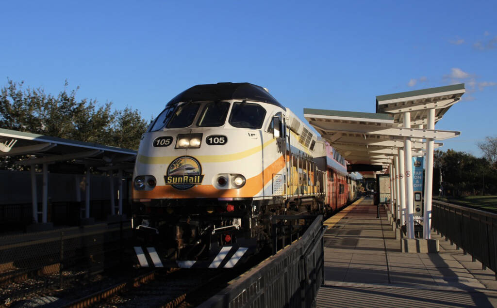 Commuter train at station