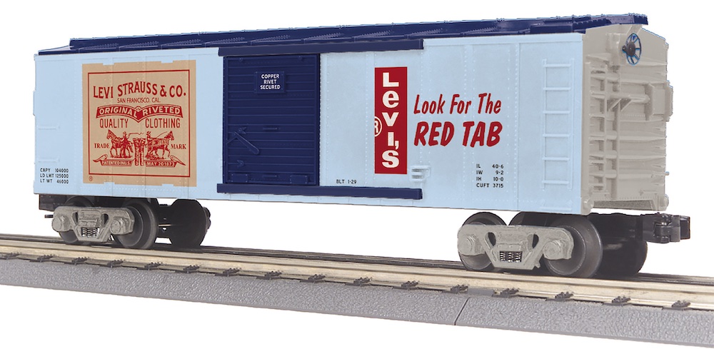 blue boxcar